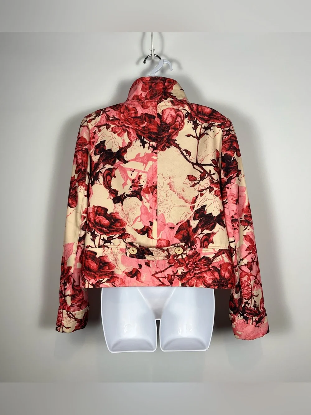 Ted Baker London Vibrant Floral Cropped Blazer Jacket Women’s Size Small
